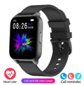 Smart colour screen health watch with black mesh strap showing heart rate monitoring display
