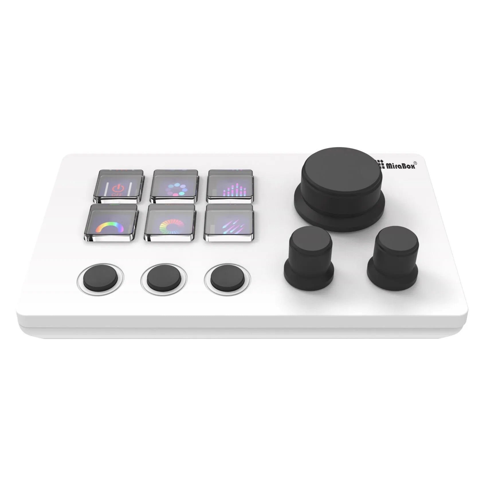 Visual Keyboard N3 silicone USB keypad with mounting bracket in black or white colour