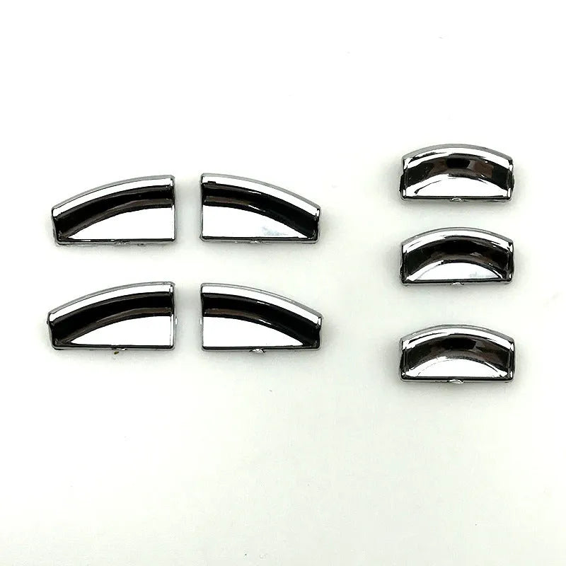 Black glitter decorative stickers for car window lift buttons with ABS plastic construction