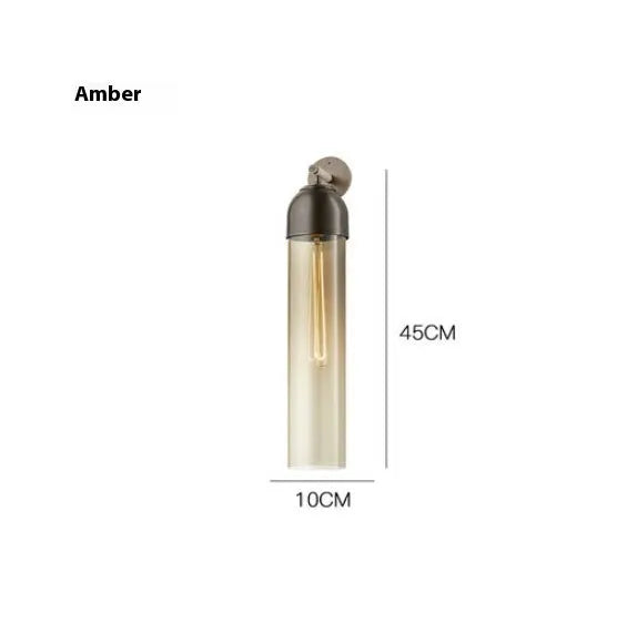450mm diameter glass wall lamp with E27 holder in multiple colour options