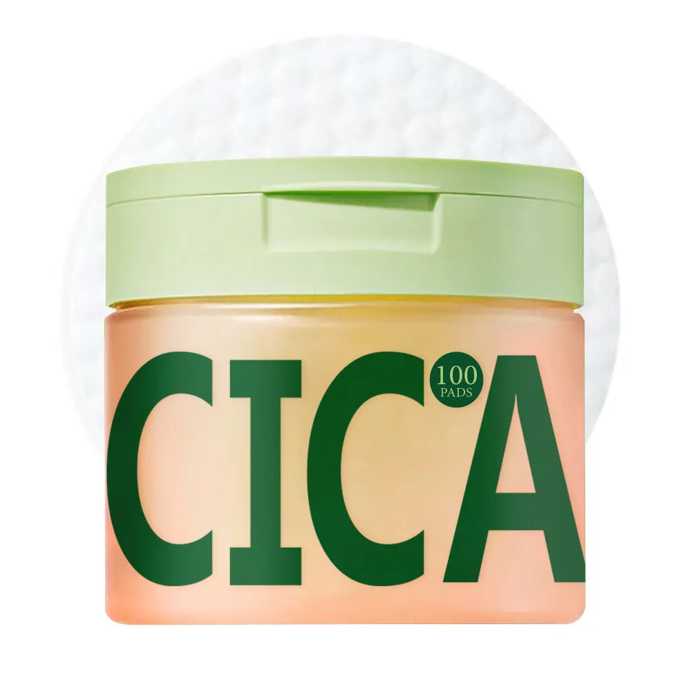 Centella Asiatica cleansing and skincare pads 100pcs borderless toner pads for facial cleansing and toning