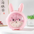 Children's cartoon alarm clock with pink or blue ABS plastic shell showing singing and mute functions