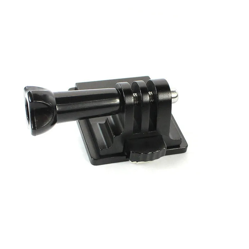 Black GoPro helmet holder extension rod bracket with quick-release mechanism for GoPro 3 and 4 cameras