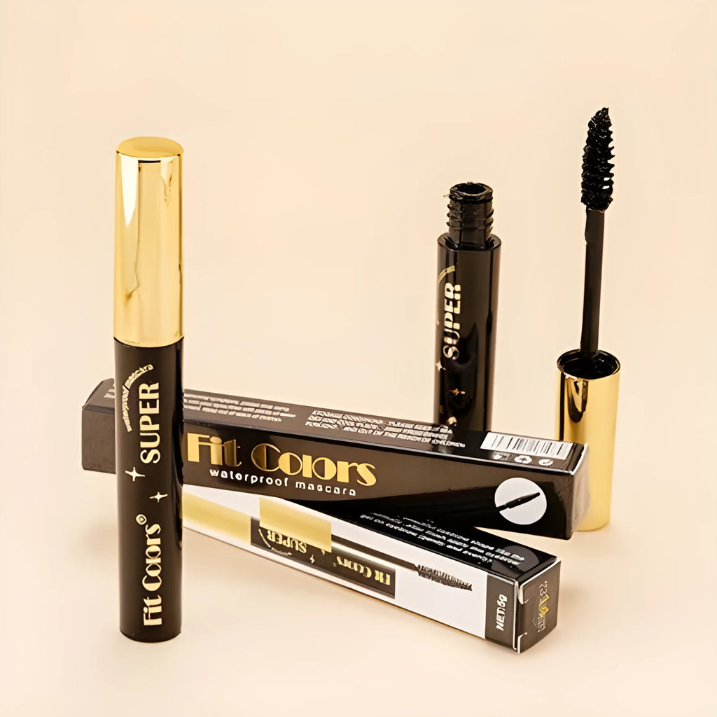 Colourful mascara in 13 shades for thick curling volume, ideal for stage and nightclub makeup.