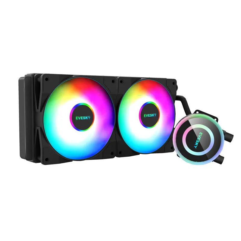 RGB CPU radiator cooler with aluminium construction in multiple size options including 120MM, 240MM and 360MM