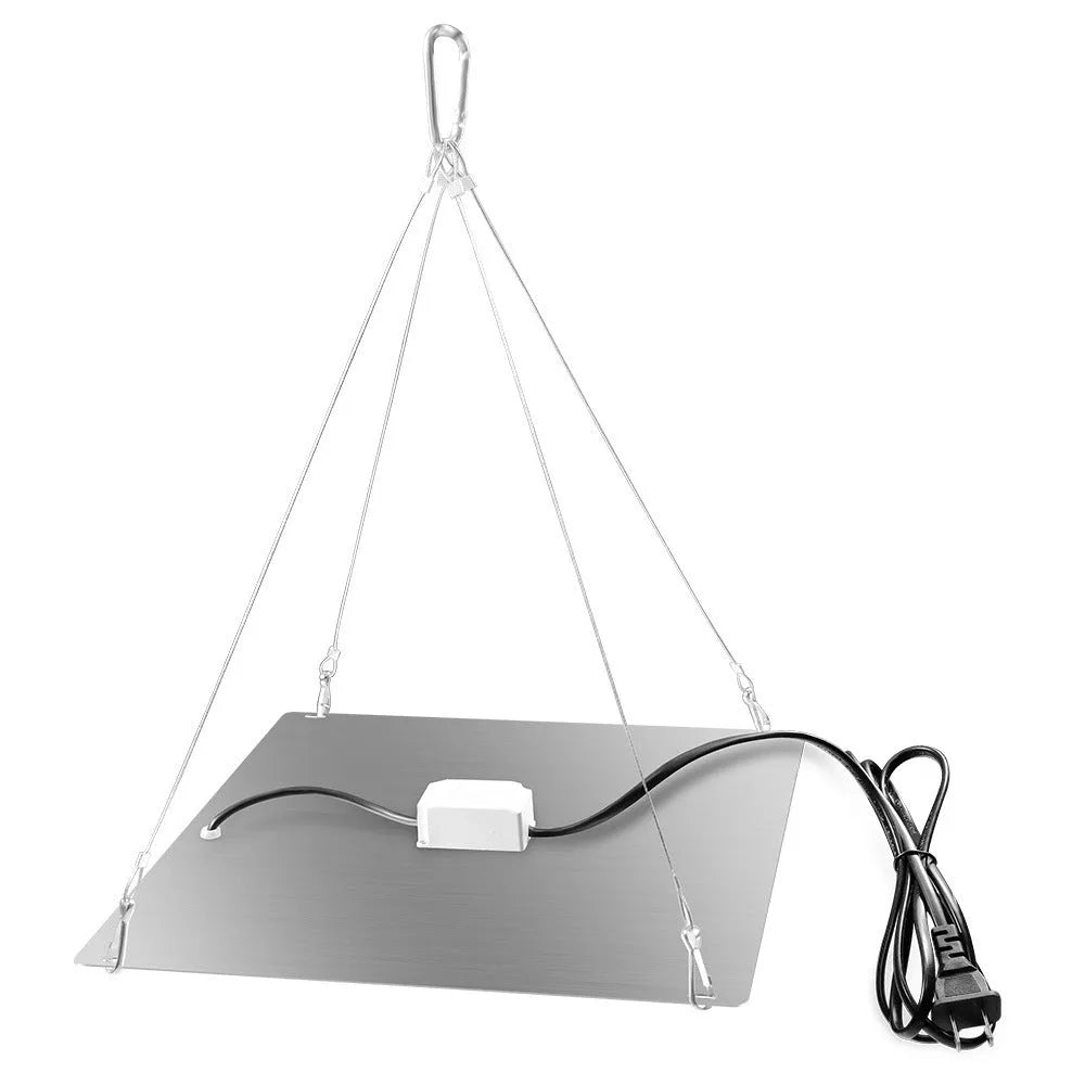 Indoor LED plant growth light with hook for hanging, aluminium shell, full spectrum for fruits and vegetables