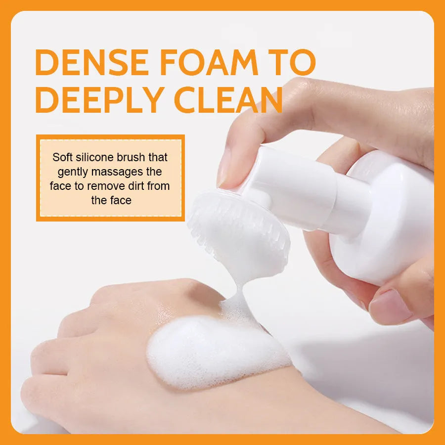 Turmeric and Ginger Facial Cleansing Set showing cleansing pads, soap pieces, and mousse bottle.