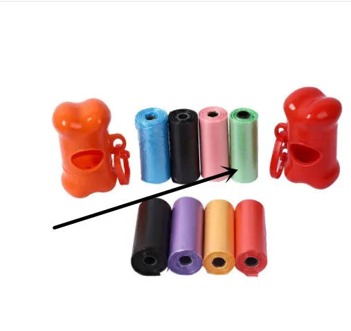 Roll of 22.5x30cm pet waste bags in selected colour for dog cleanup