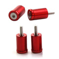 Aluminium machine cover pad height sheet kit with screws, nuts, and washers in red, blue, and black colours.