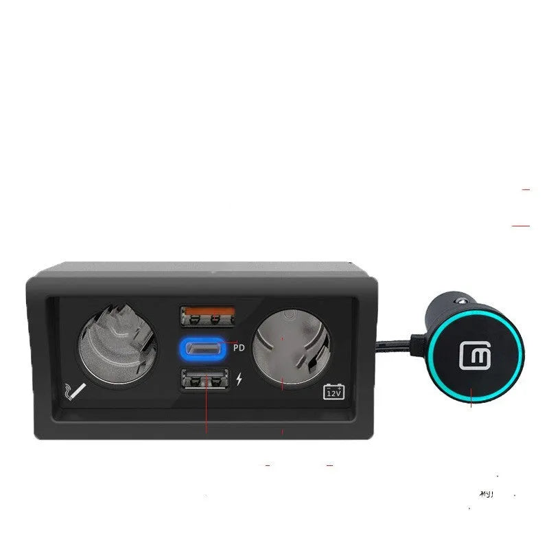 Volkswagen Lavida Polo Weiling car charger with QC3.0 fast charging for cigarette lighter socket
