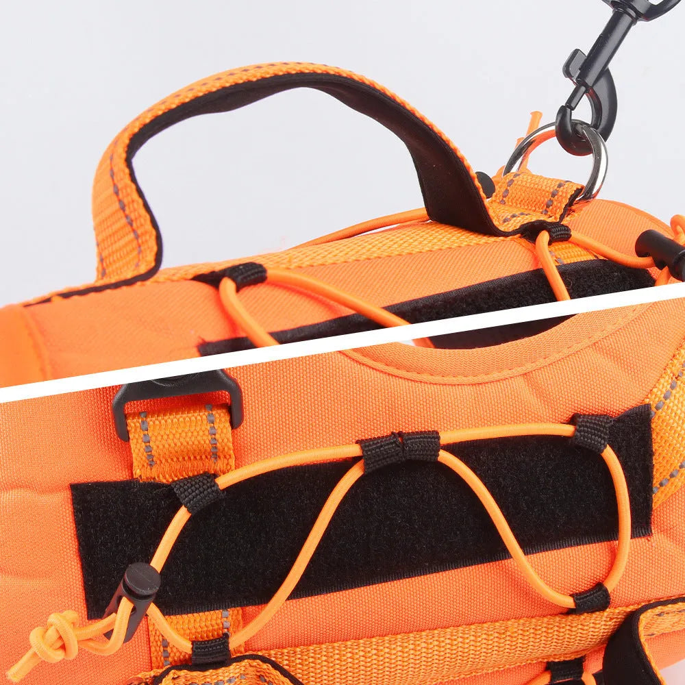 Reflective dog harness with hand holding rope and explosion-proof breast strap in various colours