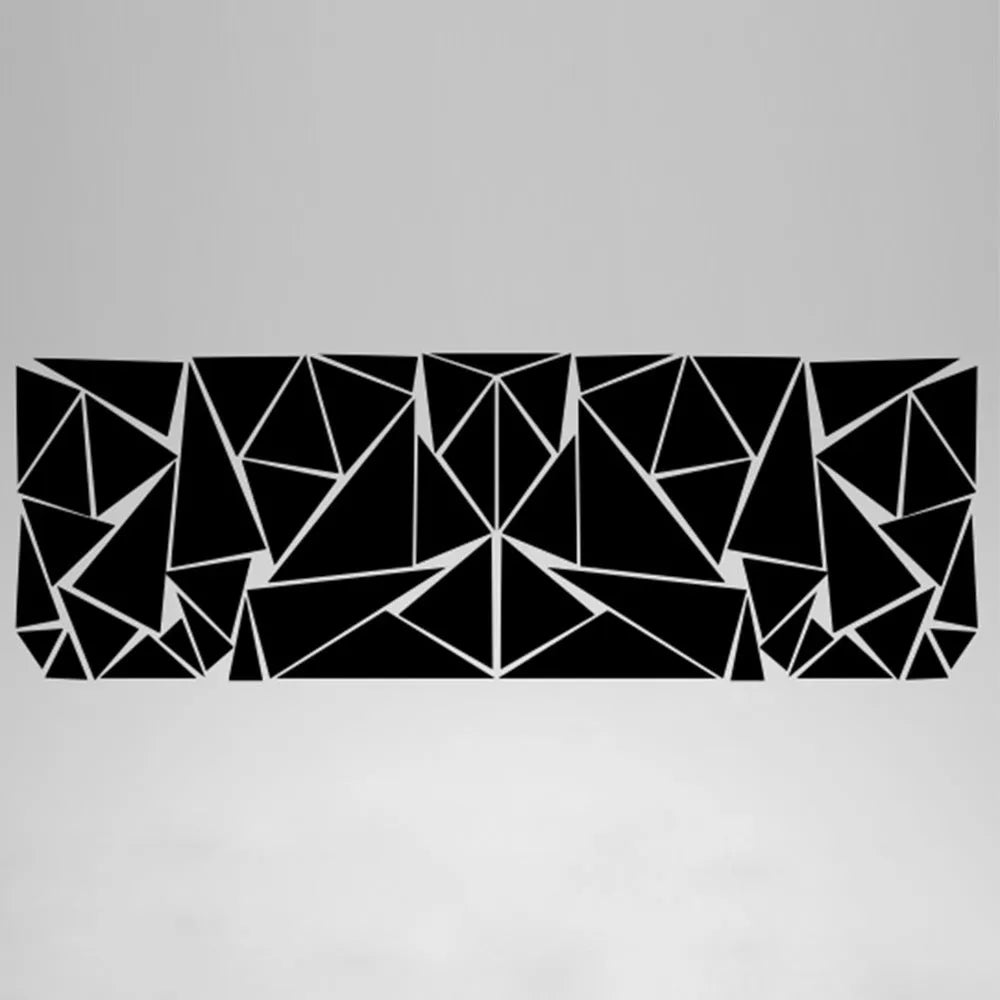 Large geometric pattern car sticker for vehicle waistline and wheel decoration in multiple colour options