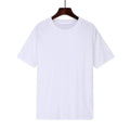 Men's loose-fit cotton t-shirt on a hanger, available in multiple colours.