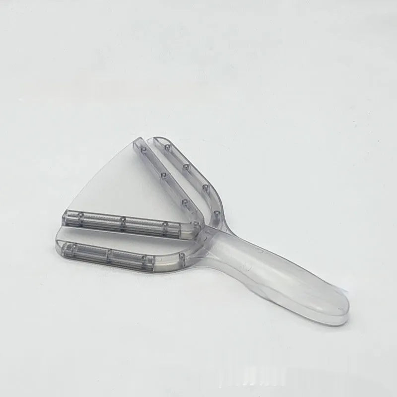 Adjustable telescopic bottle and can opener tool in red, transparent, or grey ABS plastic on a plain background.