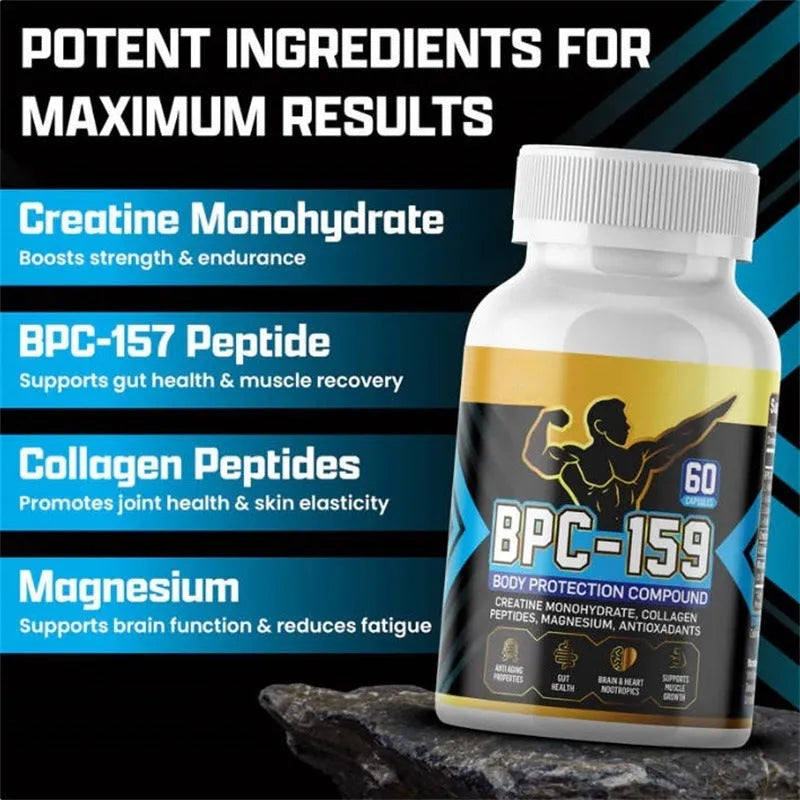 One bottle of body energy supplement capsules with standard specifications suitable for all skin types