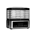Silver stainless steel fruit dehydrator food dryer with 14 litre capacity