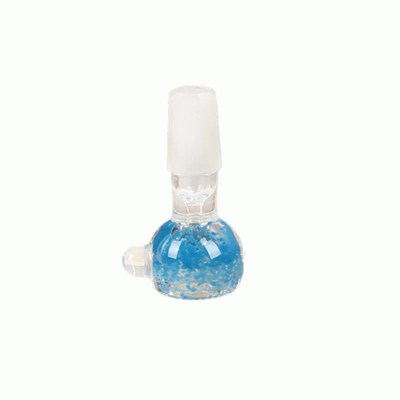 7cm coloured glass trumpet pipe with geometric shape for smoking accessories