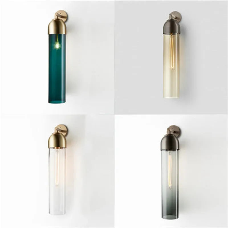 450mm diameter glass wall lamp with E27 holder in multiple colour options