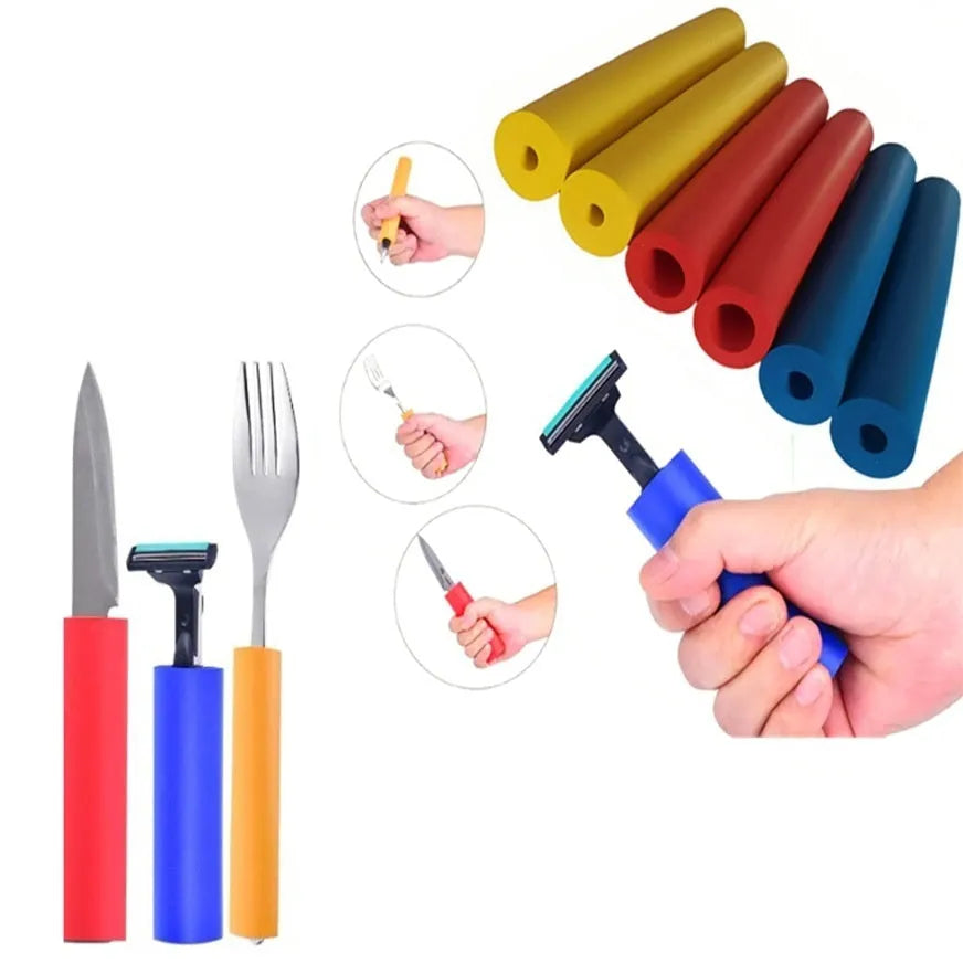Rubber auxiliary grip hoses for tableware pen tools showing 10mm and 18mm inner diameter options