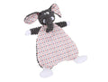 Brown velvet stuffed fox elephant dog toy with squeaker and crinkle sound paper