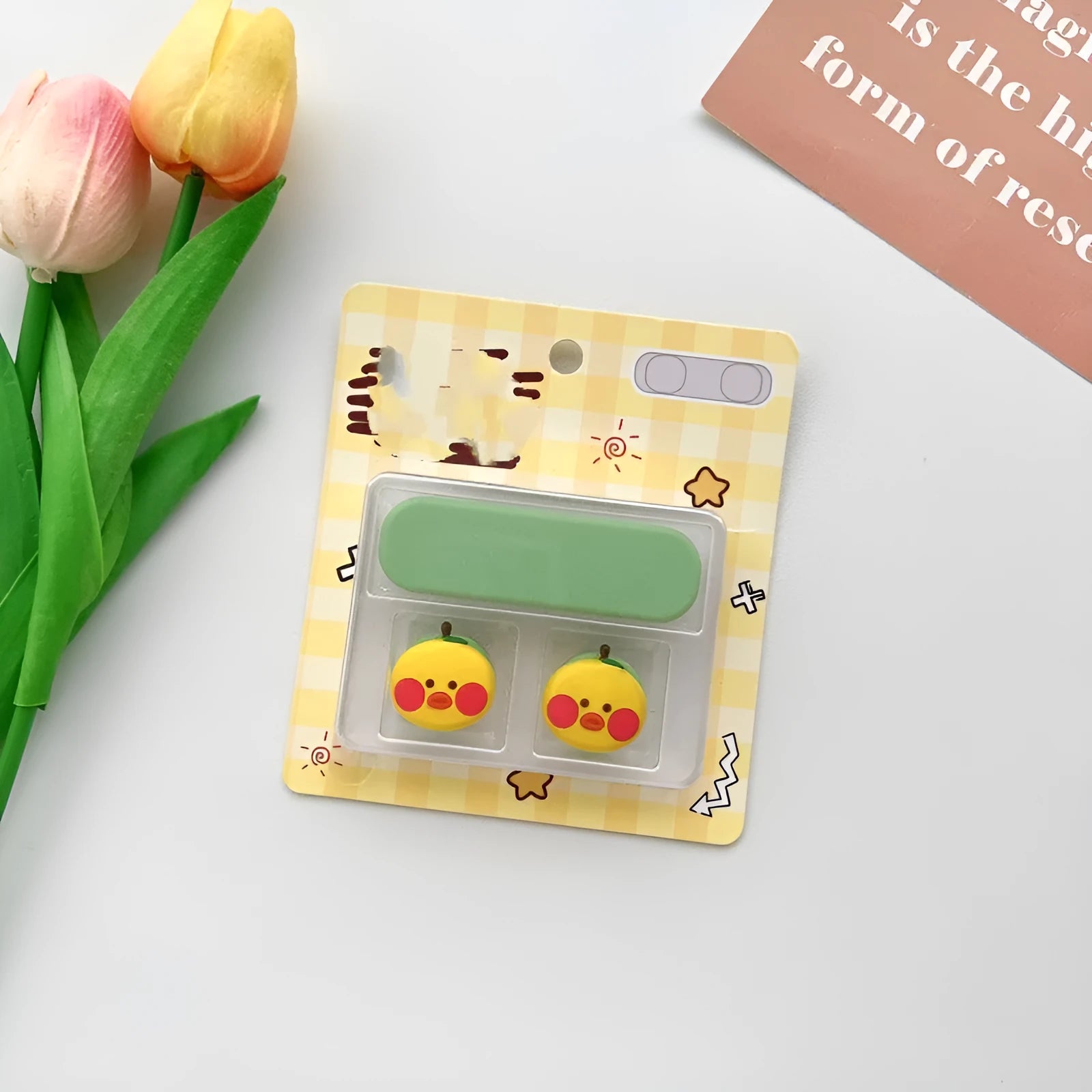 Cartoon magnetic protection data cable fixer for desktop organisation in various colours