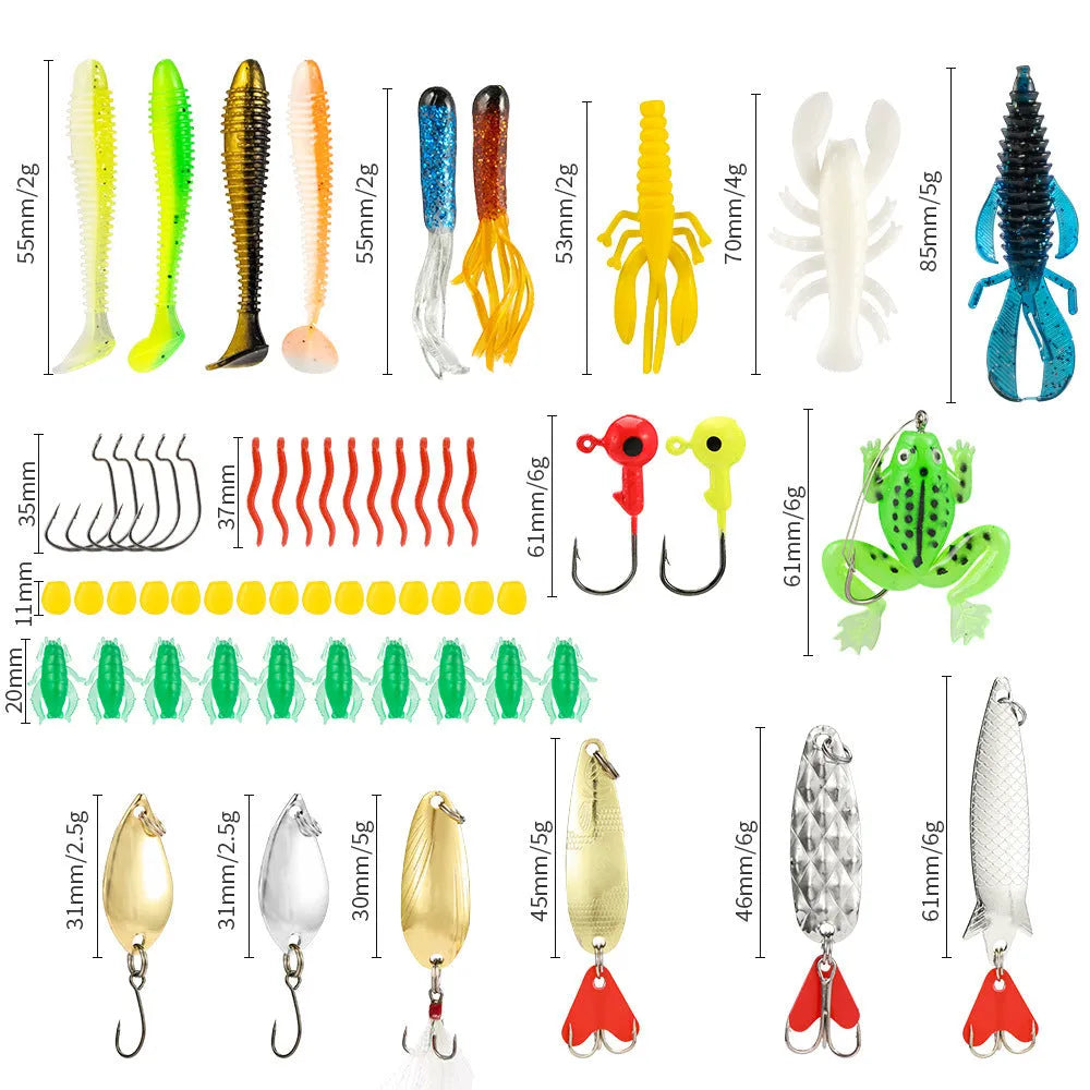 24-piece Christmas Mino Bog metal fishing blind box set with complete fishing tackle