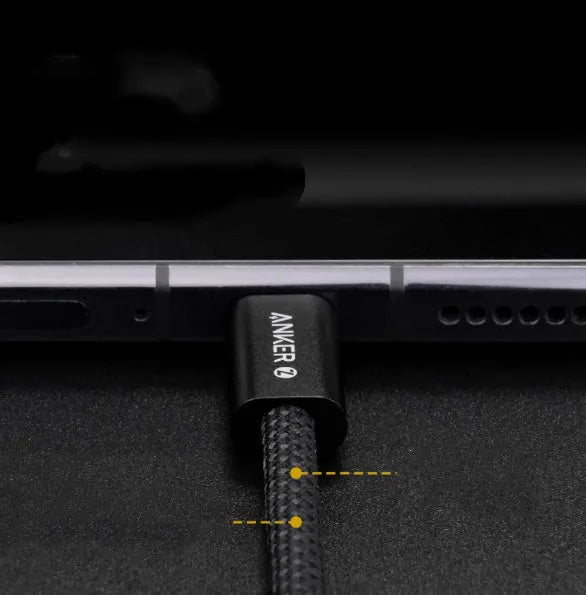USB-C data cable nylon braided fast charging wire 240W 140W white black