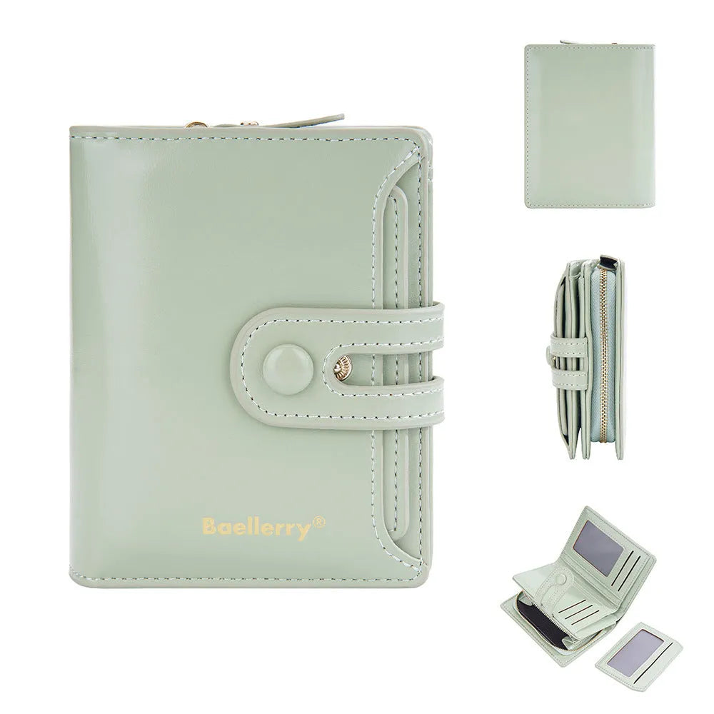 Women's PU leather card holder wallet in seven colour options with polyester lining