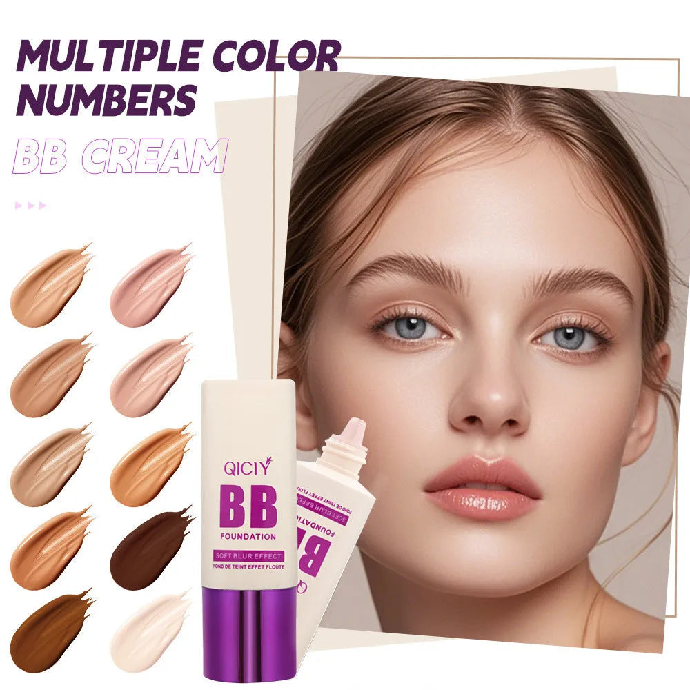 Feeding bottle design BB cream liquid foundation concealer in ten shade numbers
