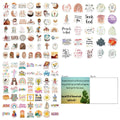 Pack of 50 graffiti stickers with random printed patterns for equipment decoration