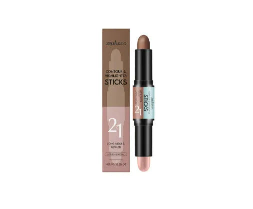 2-in-1 outline highlighter and repair pen in a compact 2.2cm by 11cm size.