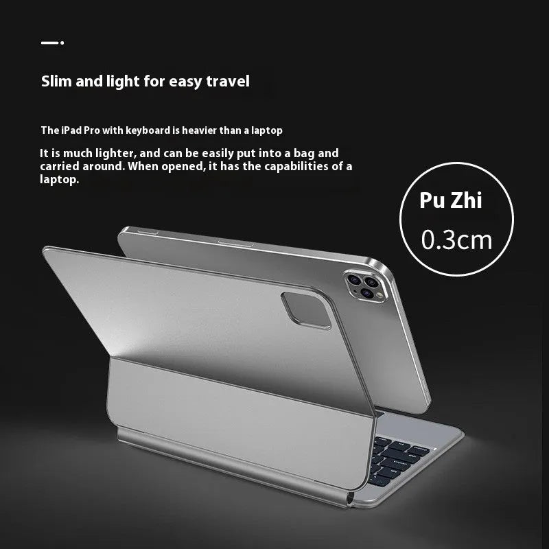 Wireless Bluetooth keyboard with magnetic iPad attachment and protective cover in five colour options