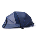 L code pet folding tent with half-mesh panels for cats in travel or camping situations