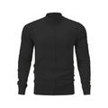 Casual zip-front cotton sports sweater in a loose fit, shown in a solid colour.