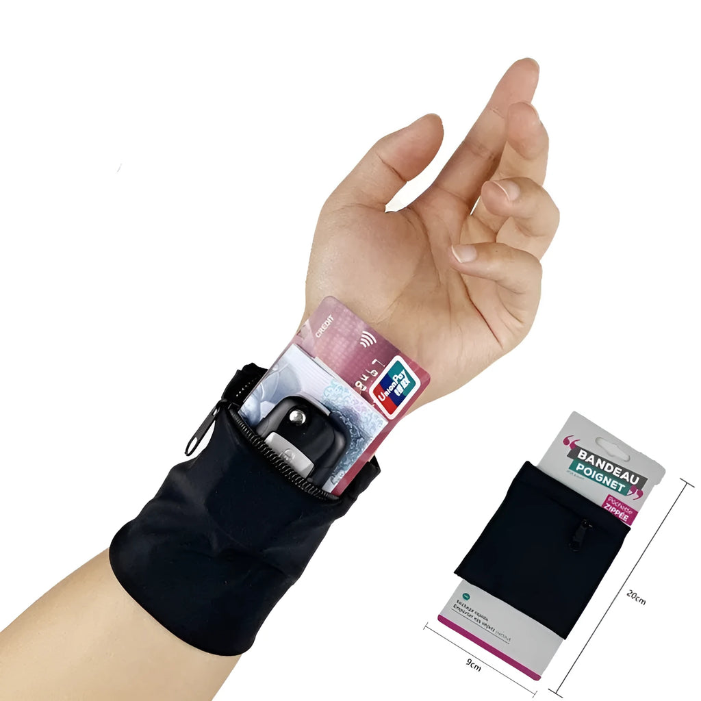 Wrist bag armband sleeve for mobile phones during camping and fitness activities