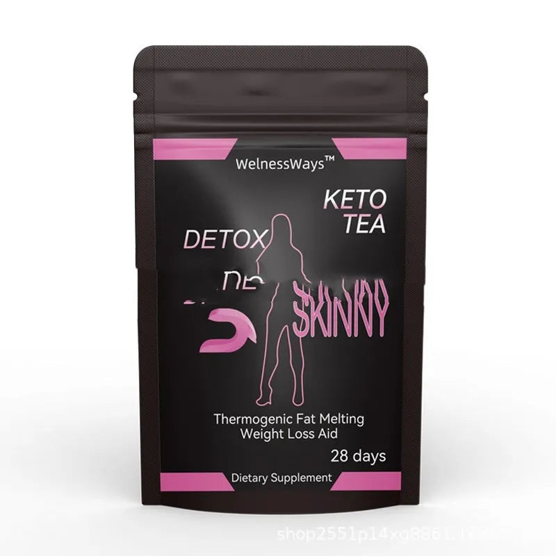 28 Day Slim Flat Tummy Tea collection for women with 16 herbal blends