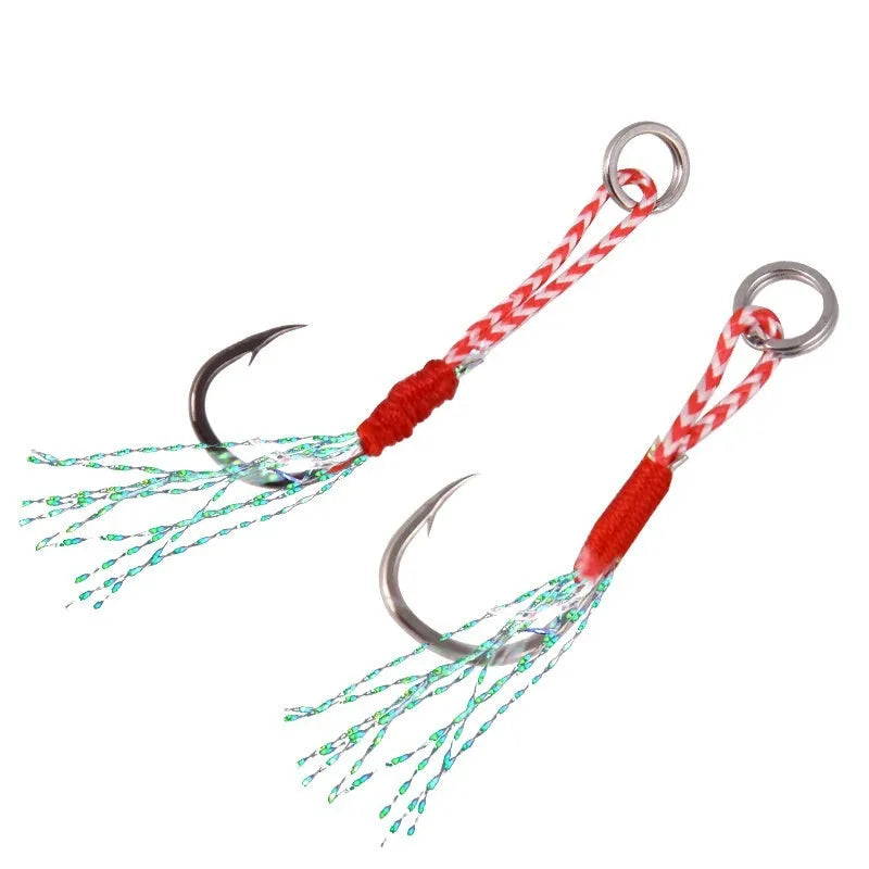 Single bright wire iron plate fishing hook in sizes from 9 to 14 for boat and sea fishing.