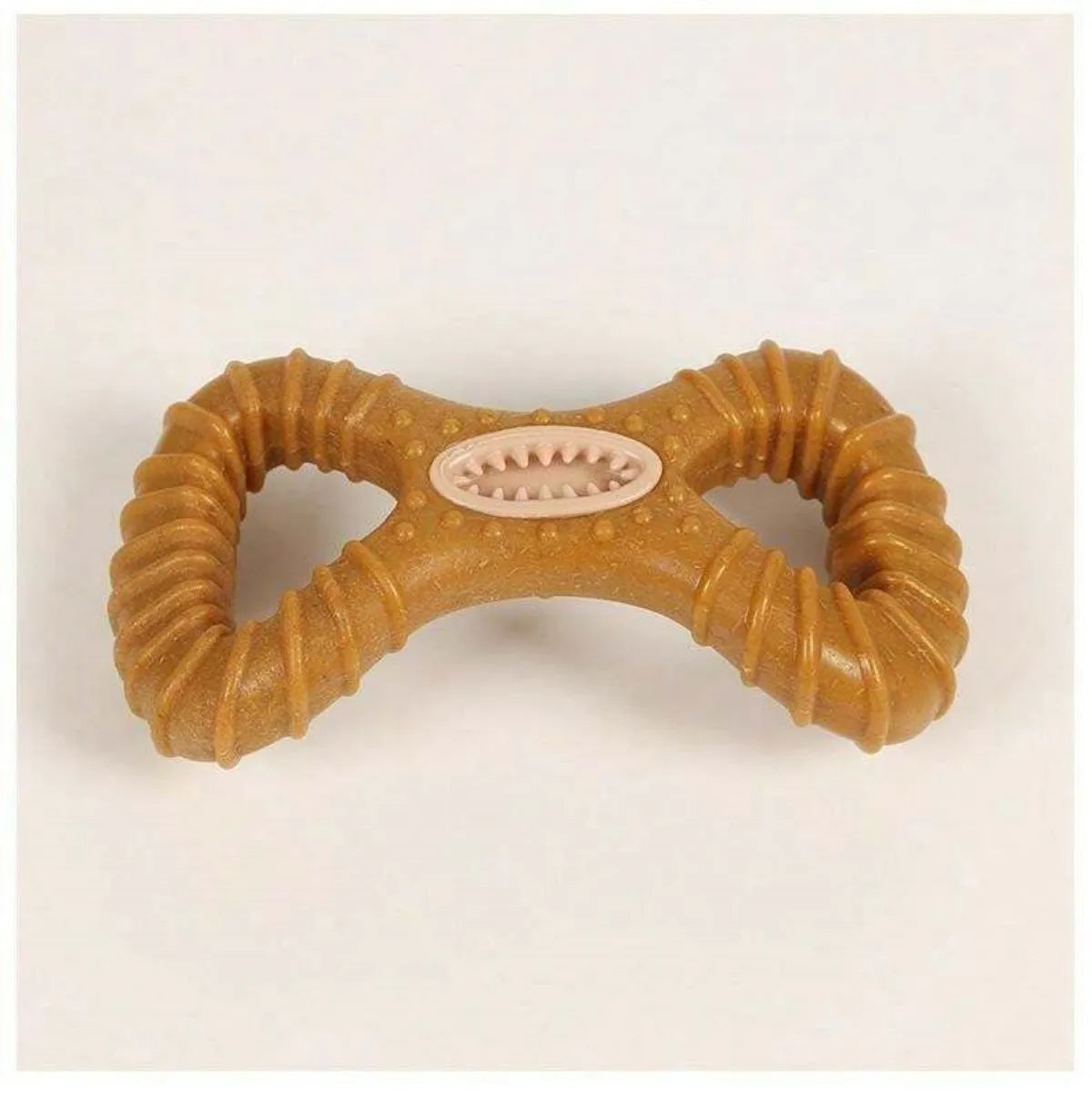 Durable TPU dog chew bone toy shown in 8-shape and Y-shape designs for teeth cleaning and play
