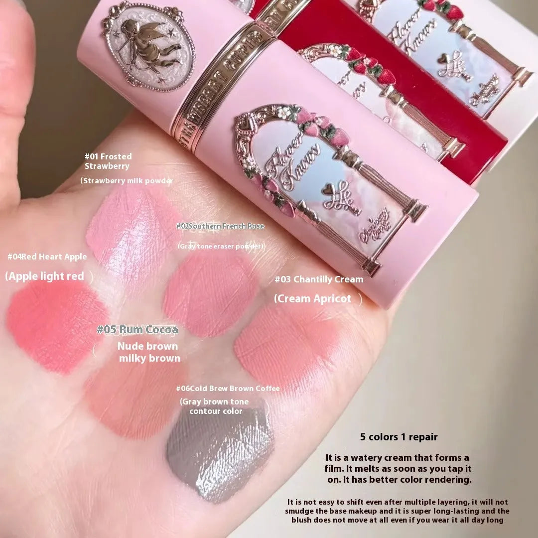 Cupid Series Liquid Blush in six colour shades Blush 01 to Blush 06.