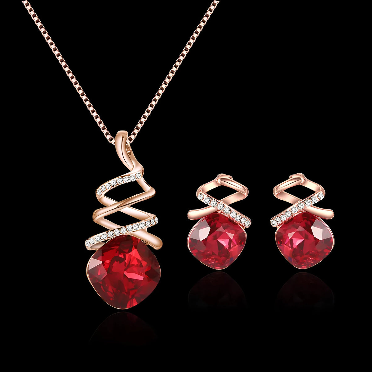 Women's alloy bridal jewellery set with adjustable necklace and earrings featuring diamond processing