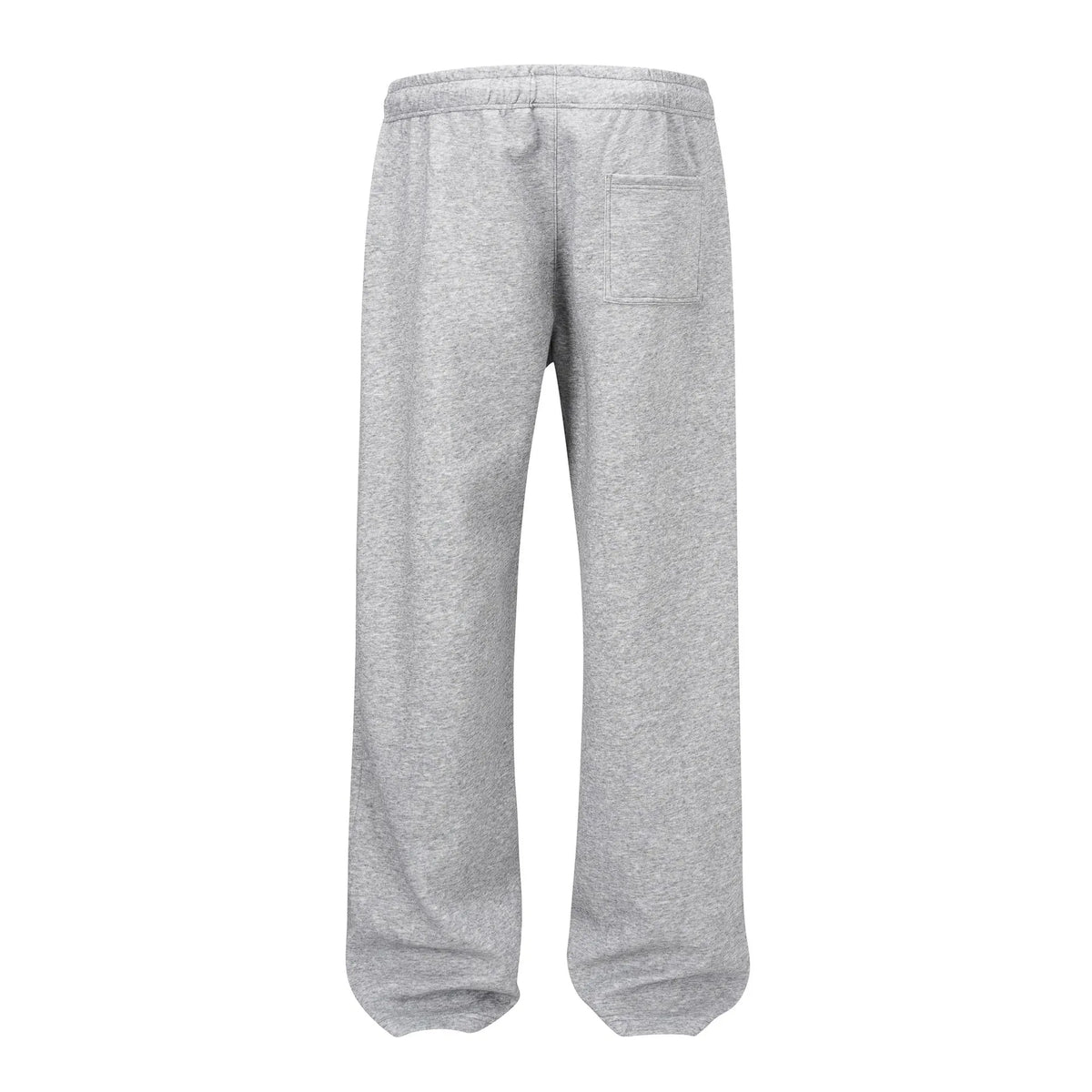 Men's cotton straight leg trousers in black colour showing wide-leg loose fit design