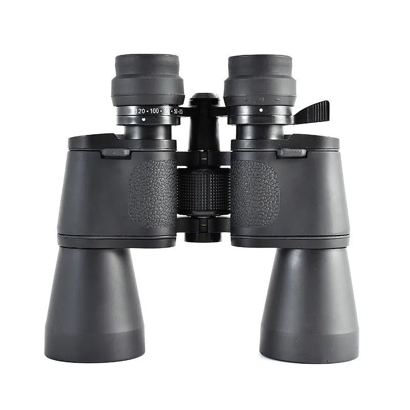 Outdoor binoculars with 20-120x continuous zoom and 100mm objective lenses