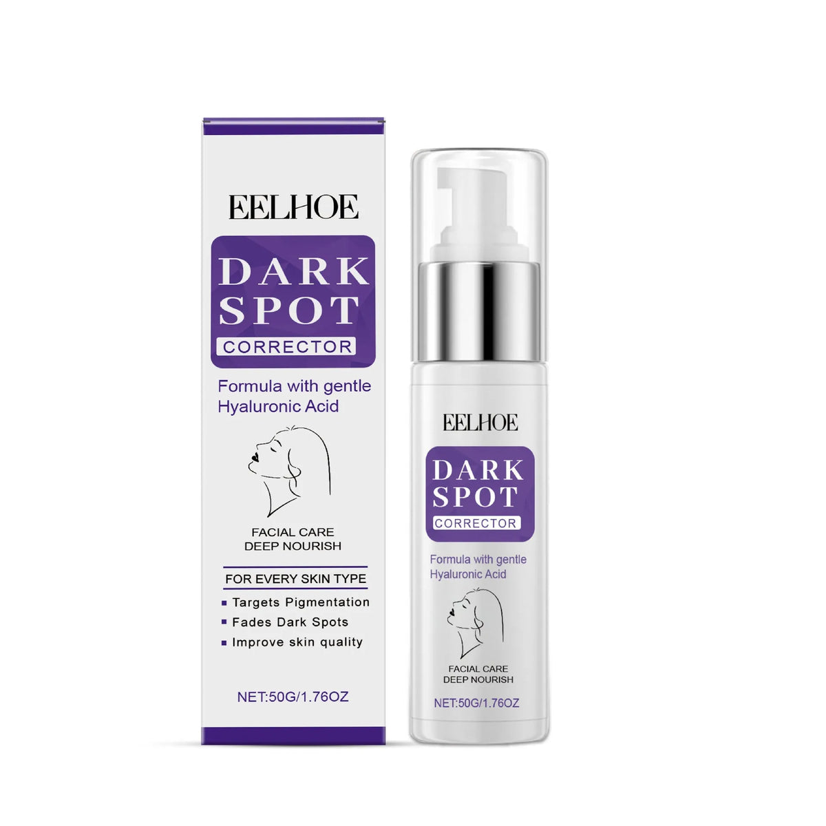 50g skin care cream in 3.5cm diameter packaging for daily moisturising and pore refinement