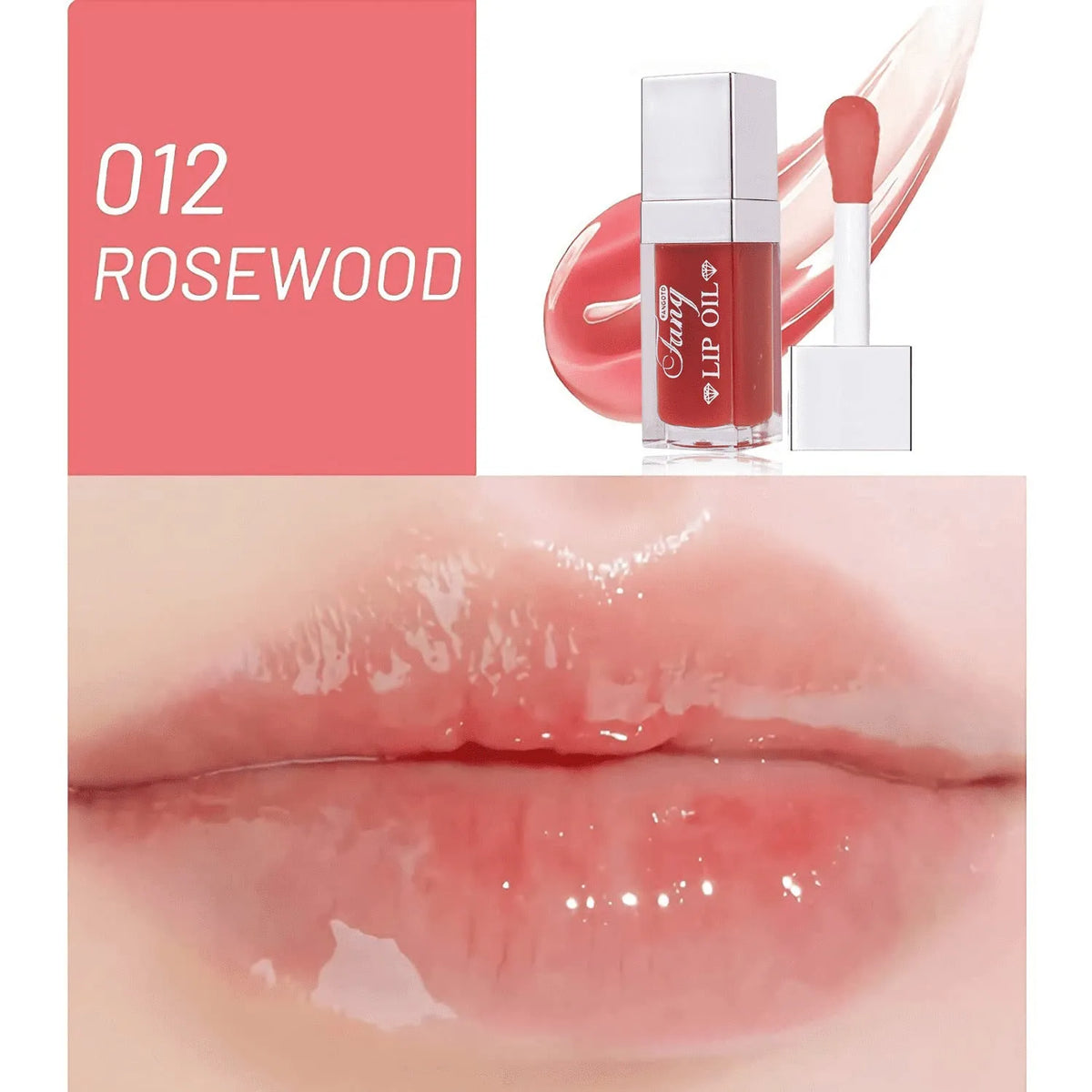 Bright lip gloss mint lipstick in five colour options with moisturising and repairing effects.