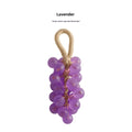Handmade grape soap with brown cotton string and gift box, 25g, peach and deep purple colour options