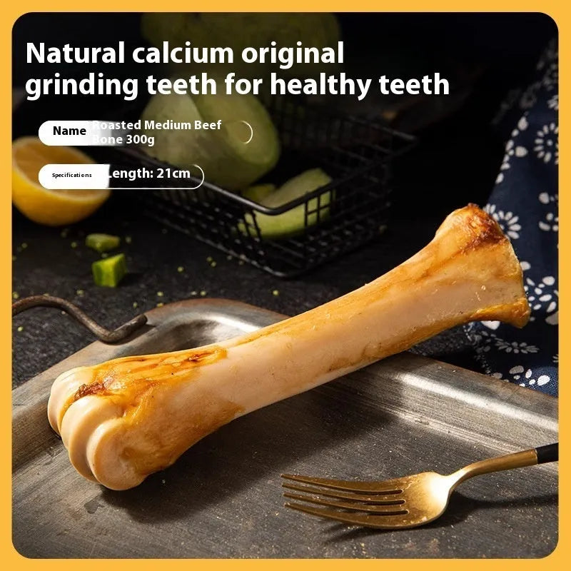 Roasted ox bone flavour dog dental chew stick for teeth cleaning and training