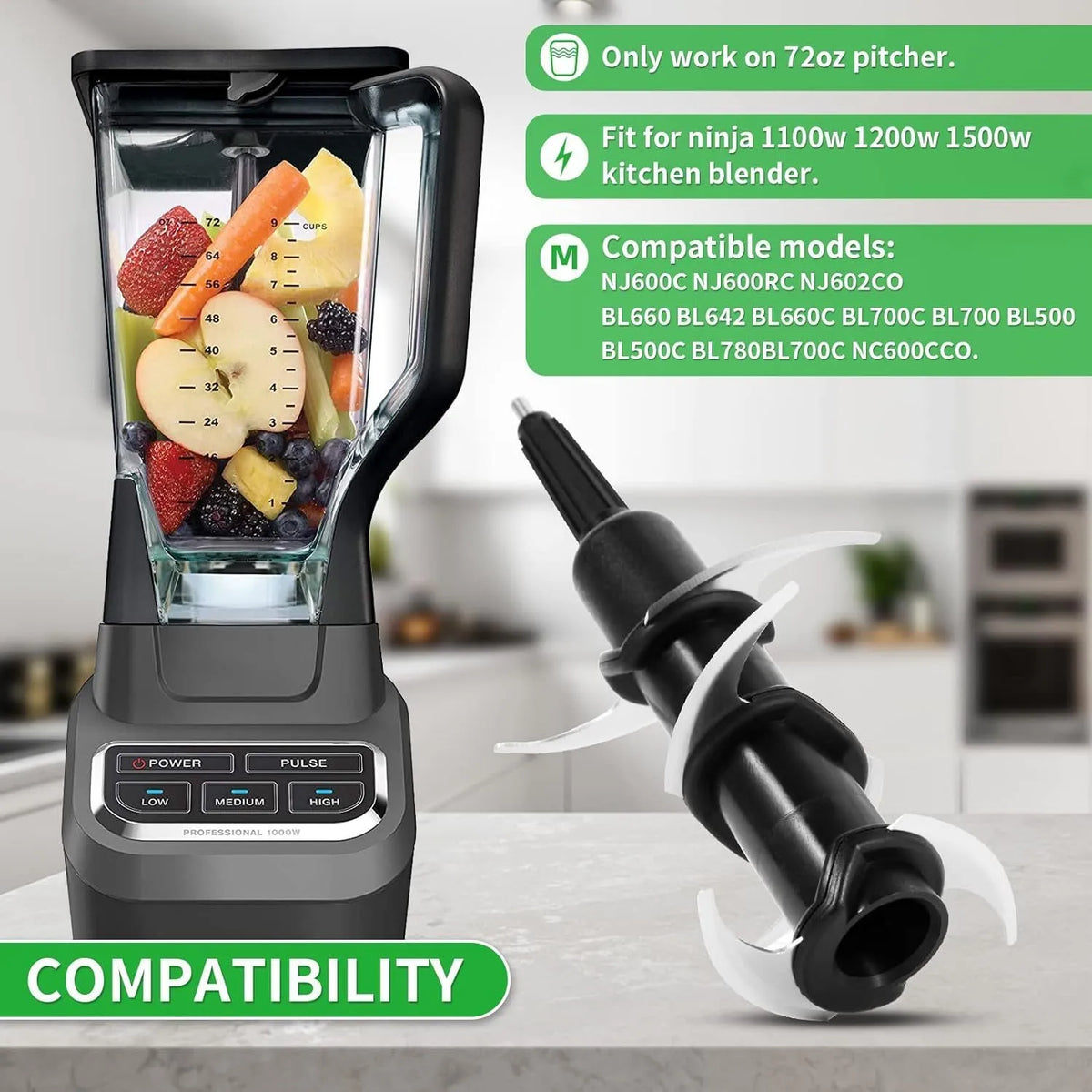 Stainless steel juicer knife seat replacement accessory with six-stack blade design