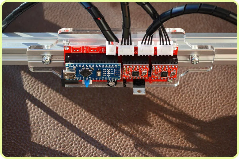 Miniature laser engraving machine with 3000mW power and 400x300mm work area for marking applications