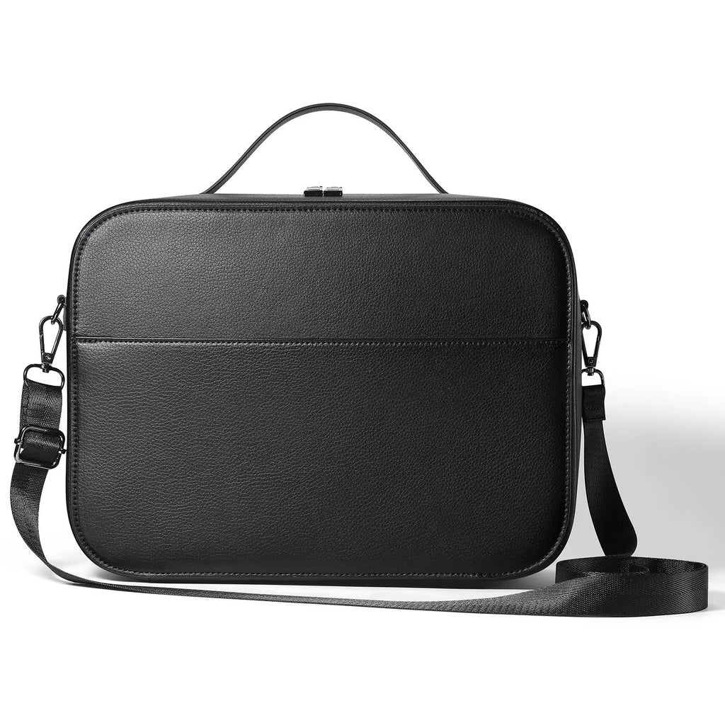 Black MR glasses storage box for Apple Vision Pro head-mounted equipment showing dimensions