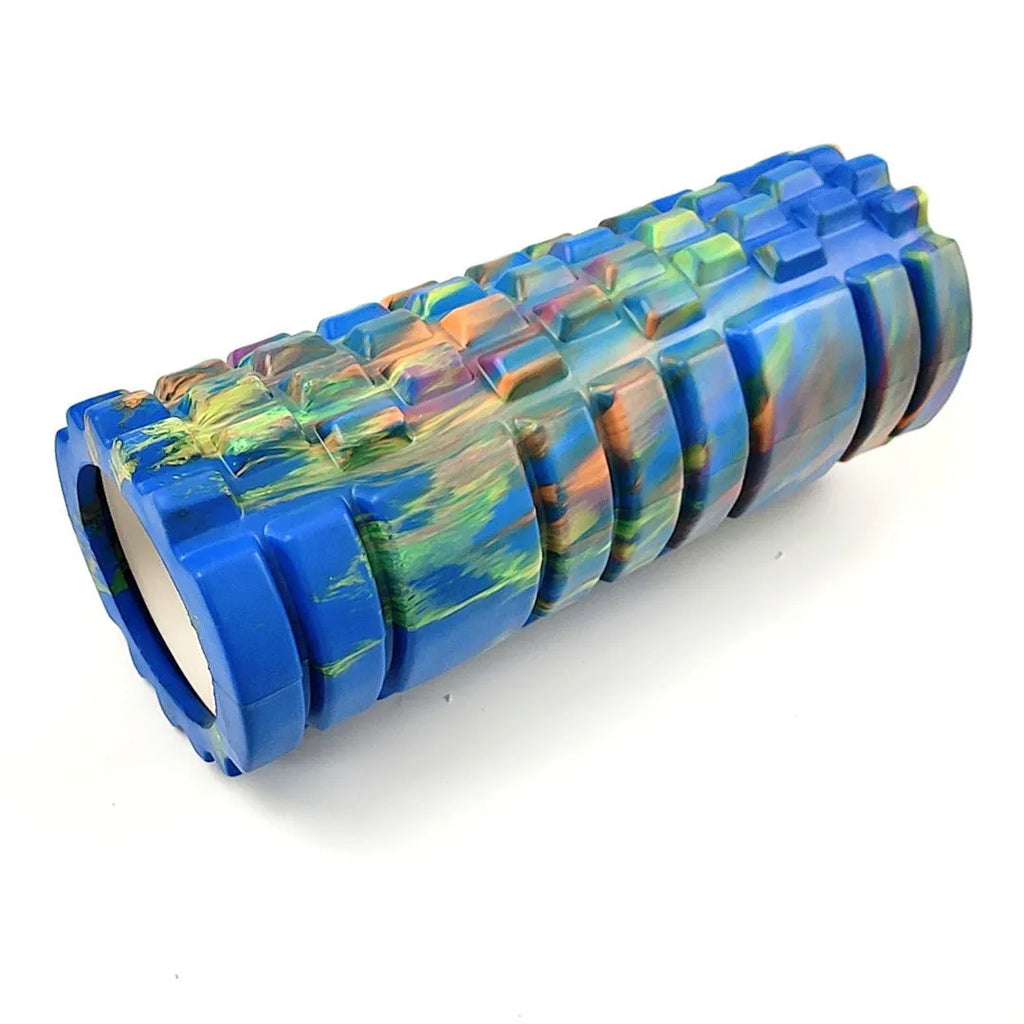 33cm camouflage pattern EVA foam roller for fitness and massage.